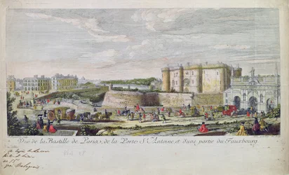 Vista de la Bastilla y la Porte Saint-Antoine